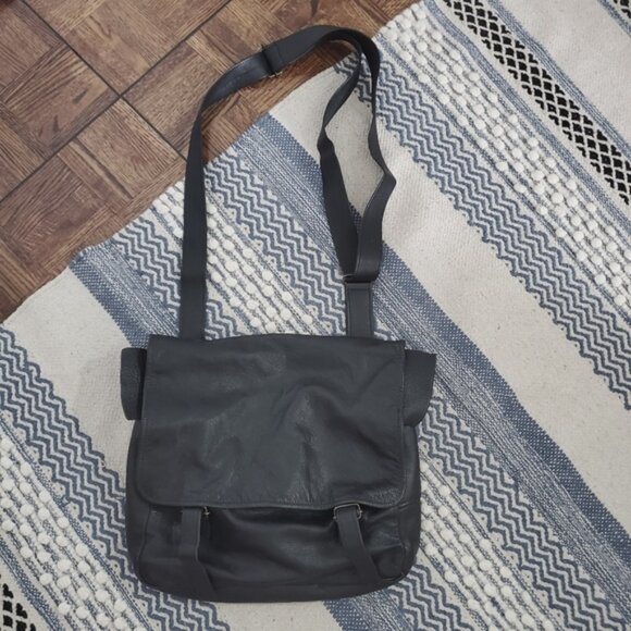 BARNSTORM Vintage 80' Handmade Full Grain Leather Crossbody Sachel Bag - Picture 7 of 16